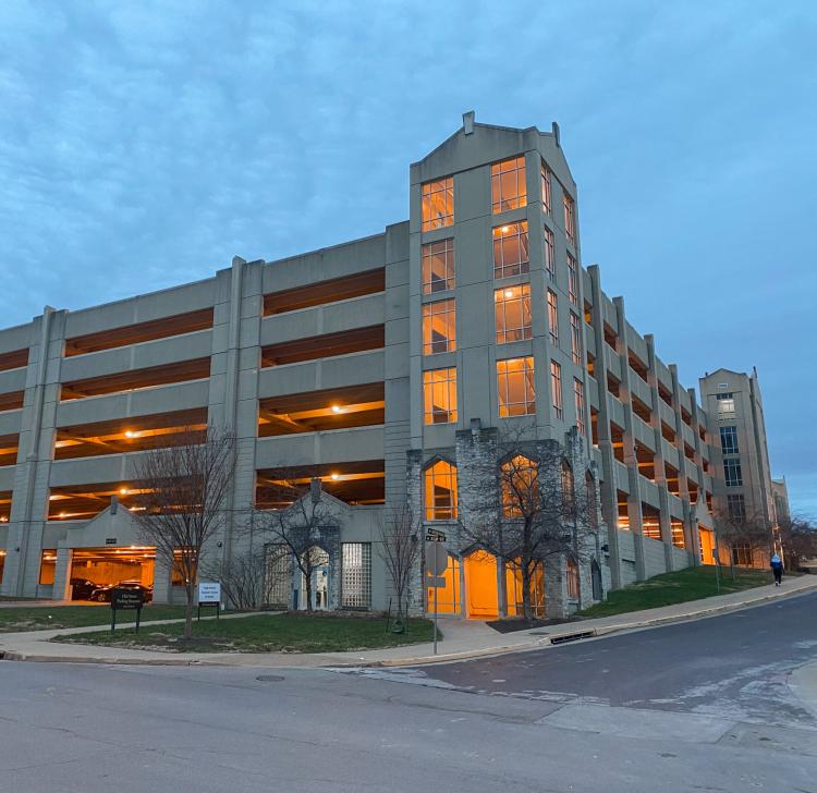 a photo of hitt street parking structure